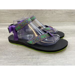 Teva Original Women's Sandal Sport Hiking Ankle Strap Footbed Fabric 10 Purple
